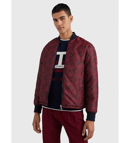 MW0MW27587 Blouson bombardier réversible marron (M), Casuel, Grenat, Durable, Nylon recyclé - Tommy Hilfiger - Modalova