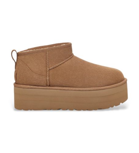 Bottines en cuir W Classic Ultra Mini Platform marron (36), 3 à 5 cm, Aucun, Casuel - UGG - Modalova