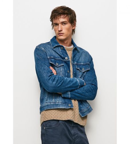 PM402465HP2 Veste Pinner bleue (M), Casuel, Coton, Denim, Manche longue, Durable - Pepe Jeans - Modalova