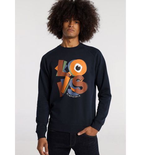 Sweatshirt 131466 (XXL), Casuel, Coton, Manche longue, Marine - Lois Jeans - Modalova