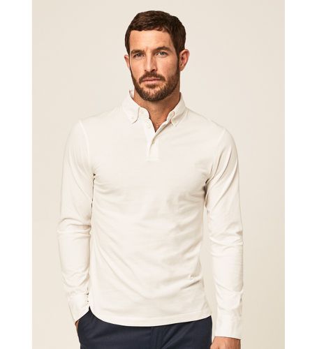 HM550933 Polo à manches longues Kent (3XL), Casuel, Coton, Manche longue - Hackett London - Modalova