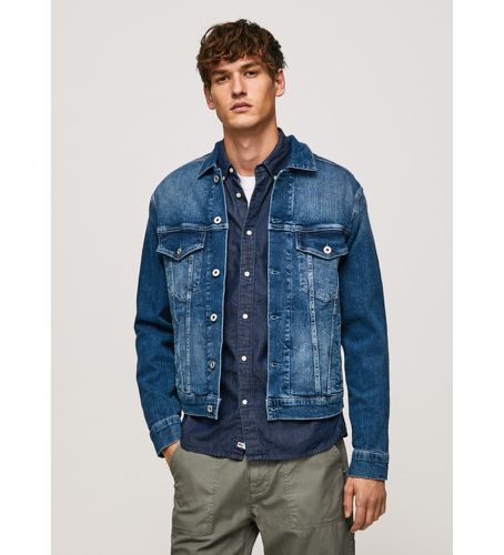 PM402465HQ0 Veste Pinner (M), Casuel, Denim, Manche longue, Le coton biologique, Durable - Pepe Jeans - Modalova