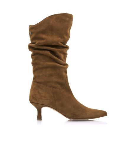 Bottes en cuir Indie marron (37), 3 à 5 cm, Fermeture éclair, Casuel - MTNG - Modalova