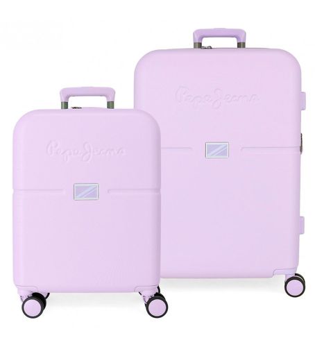 Accent lilas ensemble de valise rigide 55-70cm (OSFA), Casuel, ABS/Polycarbonate, Big, Cabine - Pepe Jeans - Modalova