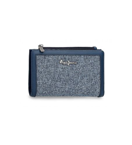 Portefeuille Maddie avec porte-cartes -17x10x2cm (OSFA), Casuel, Synthétique, Marine - Pepe Jeans - Modalova