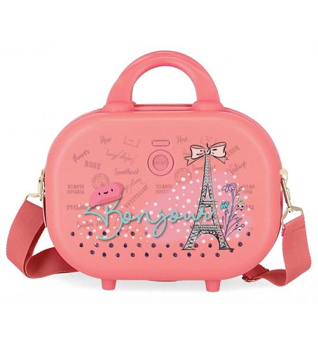 Unisex. 9523922 Trousse de toilette ABS Bonjour Adaptable corail (OSFA), Casuel, Rose, ABS/Polycarbonate - Enso - Modalova