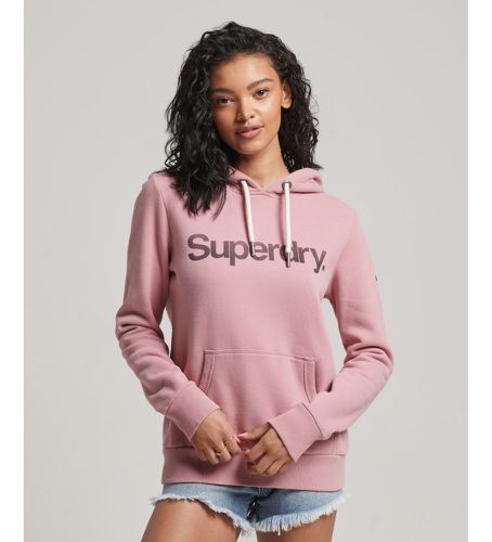 W2011791A Sweat en coton biologique avec capuche et logo Core (S), Casuel, Manche longue - Superdry - Modalova