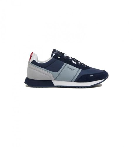 PMS30909 Combined Leather Sneakers Tour Transfer (43), Cuir, Plat, Lacets, Casuel, Marine - Pepe Jeans - Modalova