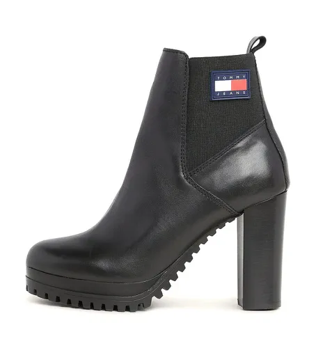 EN0EN02439 Essential ankle boots - Hauteur du talon 10cm (36), Cuir, 8 à 10 cm, Aucun, Casuel - Tommy Jeans - Modalova