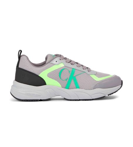 YM0YM00785 Trainers Retro Tennis (41), Plat, Lacets, Casuel, Gris, Durable, Polyester recyclé - Calvin Klein Jeans - Modalova