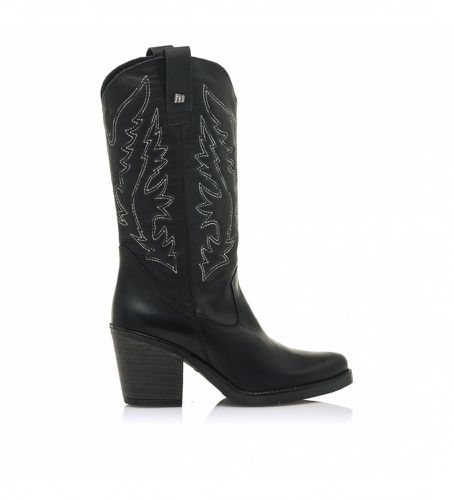 Bottes en cuir de cow-boy - Hauteur du talon : 7 cm (41), 5 à 8 cm, Aucun, Casuel - MTNG - Modalova