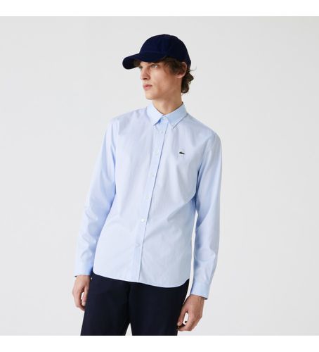 CH2933_HBP Shirt Regular Fit (38), Bleu, Casuel, Coton, Manche longue - Lacoste - Modalova