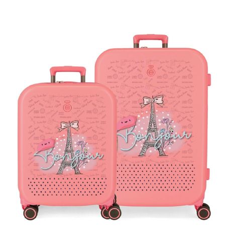 Set de valises rigides 55-70cm Bonjour corail (OSFA), Casuel, ABS/Polycarbonate, Big, Cabine - Enso - Modalova