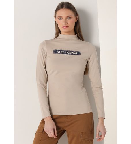 T-shirt super slim à manches longues marron (XS), Casuel, Coton, Manche longue - Lois Jeans - Modalova