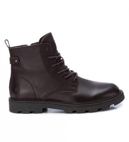 MARRON Bottines en cuir 161219 marron (41), Plat, Fermeture éclair, Casuel - Carmela - Modalova