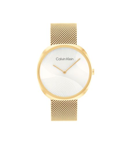 Montre analogique Sculpt blanc (OSFA), Casuel, Bracelet, Acier inoxidable - Calvin Klein - Modalova