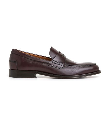 HMS21318 Mocassins en cuir Harry marron (42), Plat, Aucun, Casuel, Grenat - Hackett London - Modalova