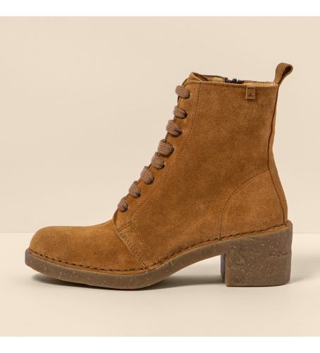 Bottines en cuir camel - Hauteur du talon : 5,5cm (38), 5 à 8 cm, Casuel, Imitation cuir - El Naturalista - Modalova