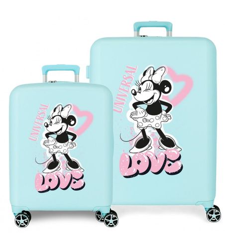 Ensemble de valises rigides Minnie Heart 55 - 70 cm (OSFA), Casuel, ABS/Polycarbonate, Big, Cabine - Disney - Modalova