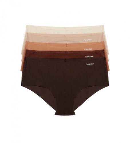 QD3557E Paquet de 5 Culottes Hipster Invisibles marron, , (XS), Homewear, Microfibre - Calvin Klein - Modalova