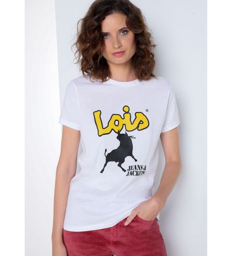 T-shirt imprimé à manches courtes (XS), Casuel, Coton, Manche courte - Lois Jeans - Modalova