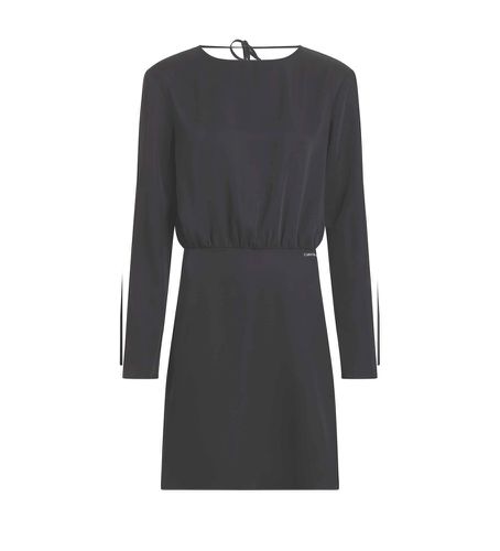 J20J222534 Robe ouverte noire (M), Casuel, Manche longue, Polister recyclé - Calvin Klein Jeans - Modalova