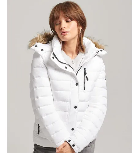 W5011503A Veste courte matelass?e ? capuche (M), Casuel, Polyester, Manche longue, Durable - Superdry - Modalova