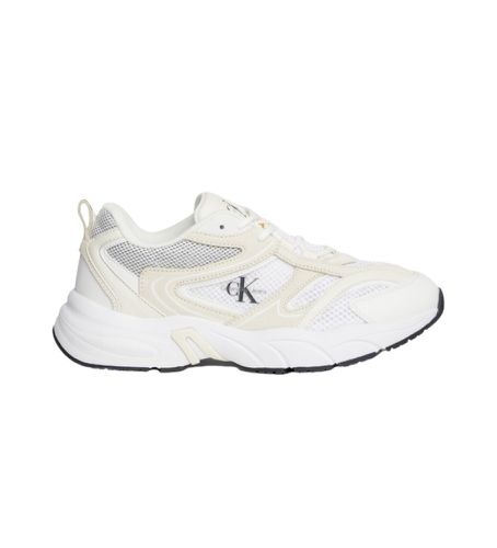 YW0YW00891 Baskets Retro Tennis en cuir blanc (37), Plat, Lacets, Casuel, Sport - Calvin Klein Jeans - Modalova