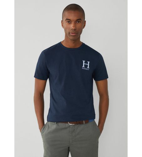 HM500818 Heritage H T-shirt (S), Casuel, Coton, Manche courte, Marine - Hackett London - Modalova