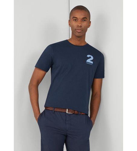 HM500819 T-shirt Heritage Number (S), Casuel, Coton, Manche courte, Marine - Hackett London - Modalova