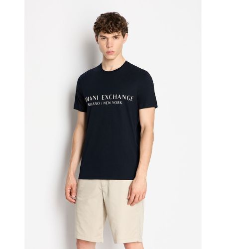 NZT72Z8H4Z1510 T-shirt en maille à coupe régulière (S), Casuel, Coton, Manche courte - Armani Exchange - Modalova