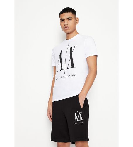 NZTPAZJH4Z5100 T-shirt en maille à coupe régulière (S), Casuel, Coton, Manche courte - Armani Exchange - Modalova