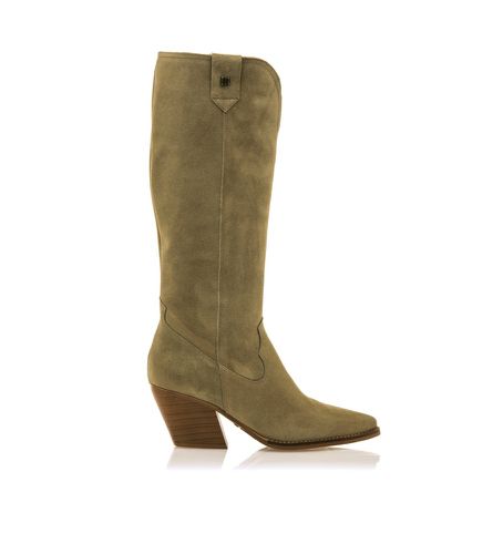 Bottes en cuir Missouri marron verdâtre - Hauteur du talon 5cm (40), 3 à 5 cm, Fermeture éclair, Casuel - Mustang - Modalova