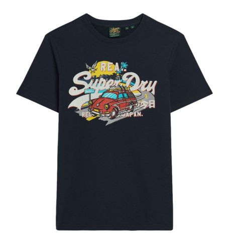 M1011916A La Vl Graphic T-shirt (3XL), Casuel, Coton, Manche courte, Marine - Superdry - Modalova