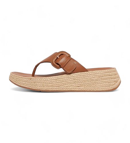 HP4-592 Sandales en cuir à boucle avec bride de bout marron (38), 3 à 5 cm, Aucun, Casuel - Fitflop - Modalova