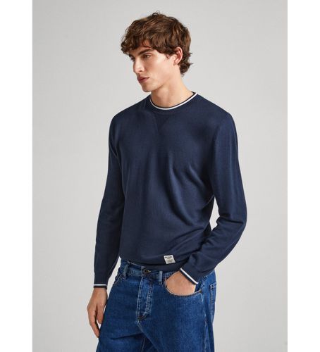 PM702429 Pull Mike (XL), Casuel, Coton, Manche longue, Durable, Marine - Pepe Jeans - Modalova