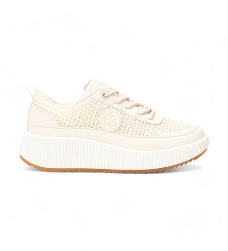 BEIGE Baskets 142465 off- (37), Blanc, Marron, 3 à 5 cm, Lacets, Casuel - Xti - Modalova