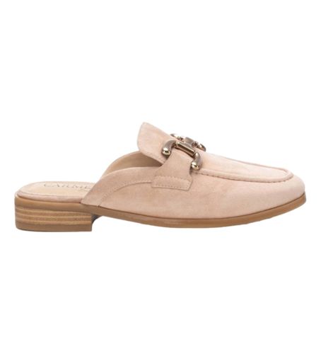 BEIGE Chaussures en daim style sabot 161505 marron clair (36), Plat, 1 à 3 cm, Cuir, Aucun, Casuel, Classique - Carmela - Modalova