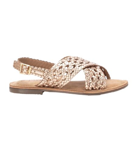 ORO SANDAL 161645 (37), Cuir, Doré, Plat, 1 à 3 cm, Boucle, Casuel - Carmela - Modalova