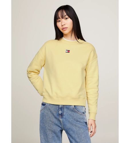 DW0DW17325 Sweatshirt ample avec écusson (M), Casuel, Coton, Manche longue - Tommy Jeans - Modalova