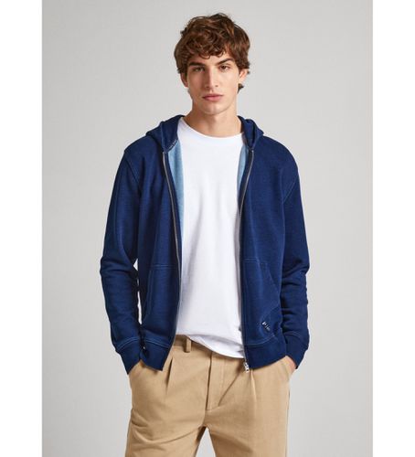 PM582673 Sweat Royle Zip (S), Casuel, Coton, Durable, Marine - Pepe Jeans - Modalova