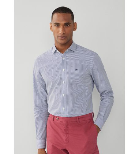 HM309775 Chemise fine bleue (S), Casuel, Fête, Coton, Classique, Manche longue - Hackett London - Modalova