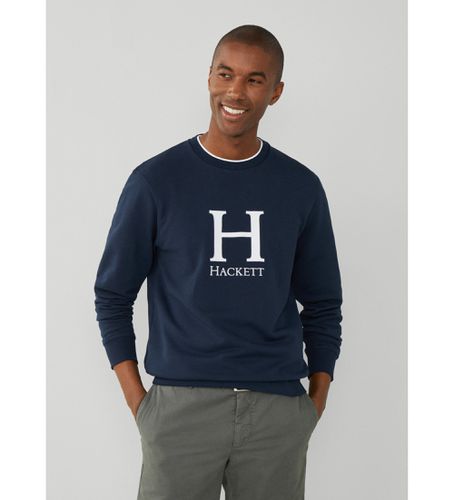 HM581256 Heritage Large H Crew Sweatshirt (XS), Casuel, Coton, Marine - Hackett London - Modalova