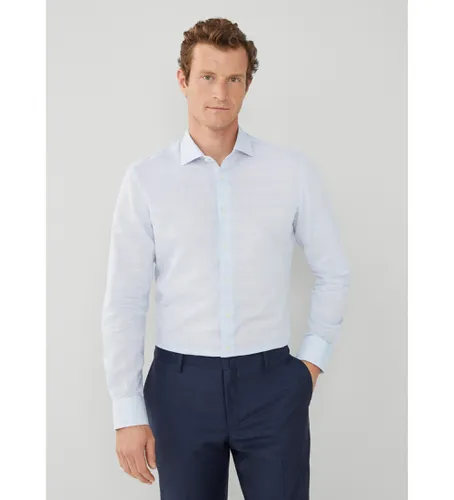 HM309838 Chemise à carreaux en lin Glen, (XS), Casuel, Coton, Classique, Manche longue - Hackett London - Modalova