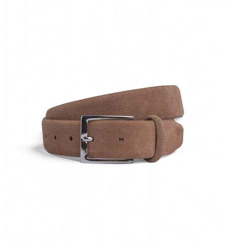 HM413500 Ceinture en cuir à plumes brunes (38cm), Marron, Casuel - Hackett London - Modalova