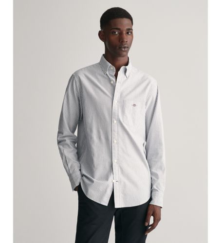 Chemise Oxford à coupe régulière, rayures fines bleues (L), Casuel, Coton, Classique, Manche longue - Gant - Modalova