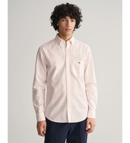 Chemise Oxford à coupe régulière, rayures fines roses (S), Casuel, Coton, Classique, Manche longue - Gant - Modalova