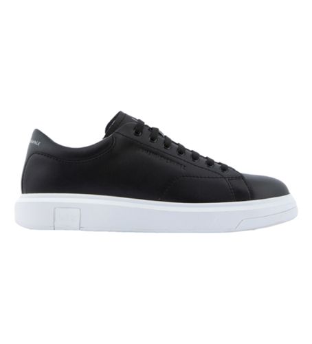 XUX123XV53400002 Action Leather Sneakers (41), Cuir, Noir, Plat, Lacets, Casuel - Armani Exchange - Modalova