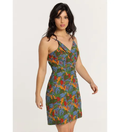 Robe courte imprimée sans bretelles Tropical Love lies (XS), Casuel, Coton, Manche courte - Lois Jeans - Modalova