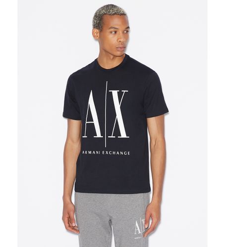 NZTPAZJH4Z1510 T-shirt en tricot à coupe régulière Couleur unie (XL), Casuel, Coton, Manche courte - Armani Exchange - Modalova